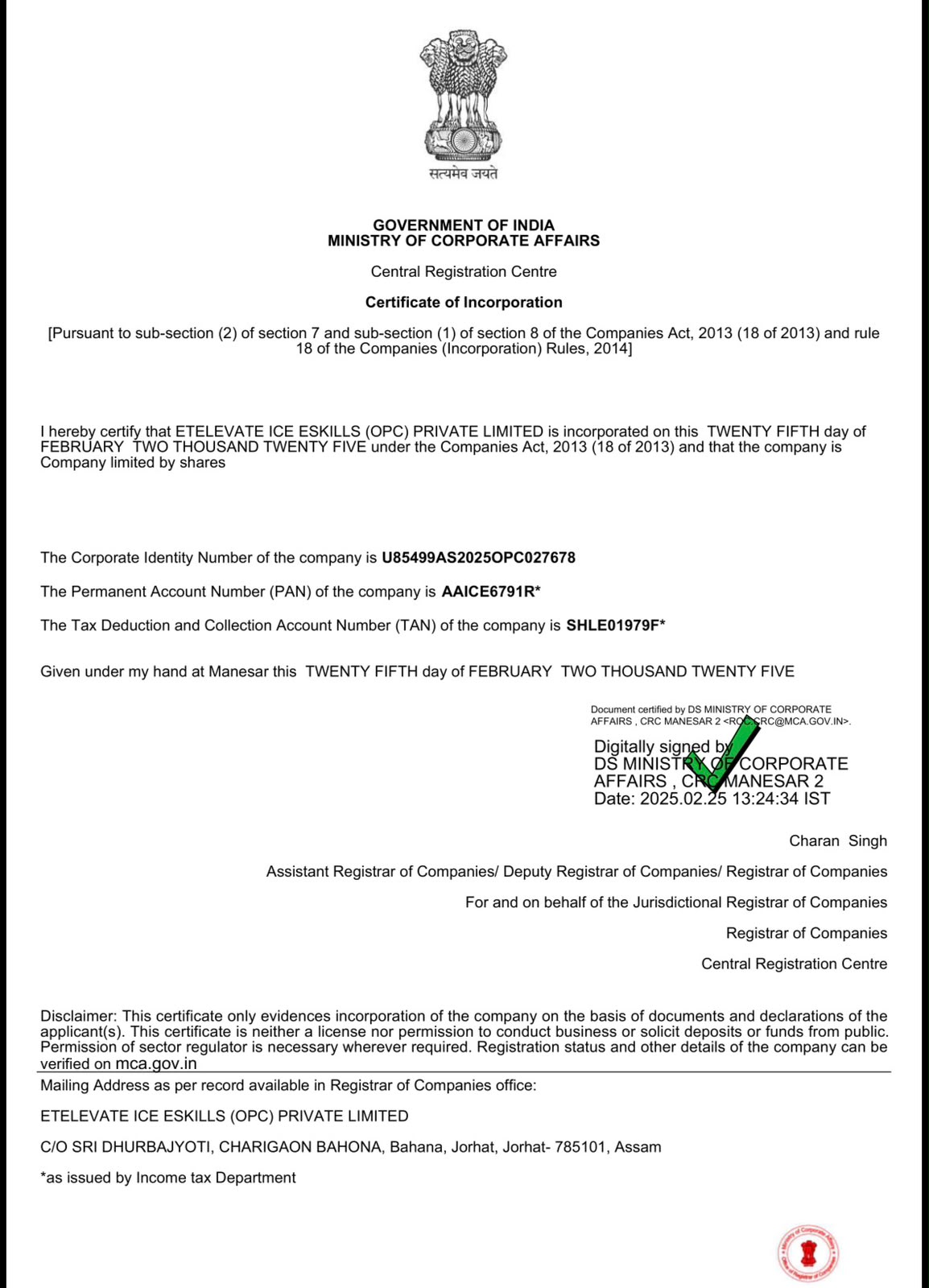 ICE mandatory document 1